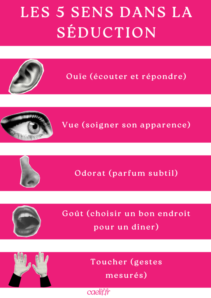 Les 5 sens dans le séduction