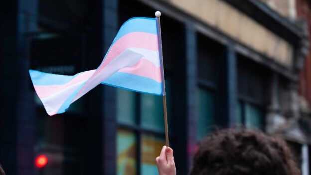 Drapeau transgenre